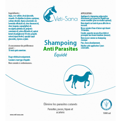 Противопаразитарный шампунь для лошадей.